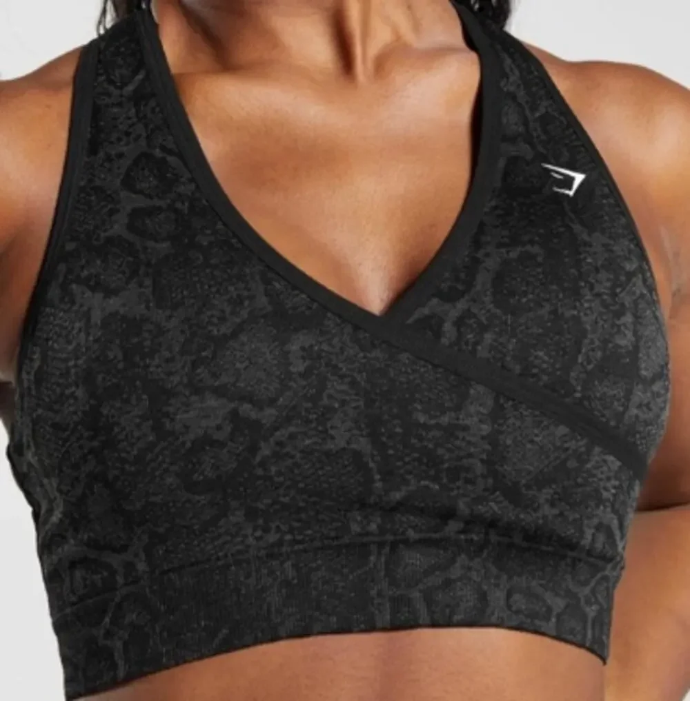 Gymshark Adapt Animal Print Seamless Sport Bra sz M